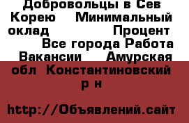 Добровольцы в Сев.Корею. › Минимальный оклад ­ 120 000 › Процент ­ 150 - Все города Работа » Вакансии   . Амурская обл.,Константиновский р-н